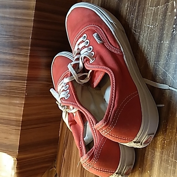 Vans old skool red white men's 3.5 womans 5 canvas sneakers - Picture 3 of 6